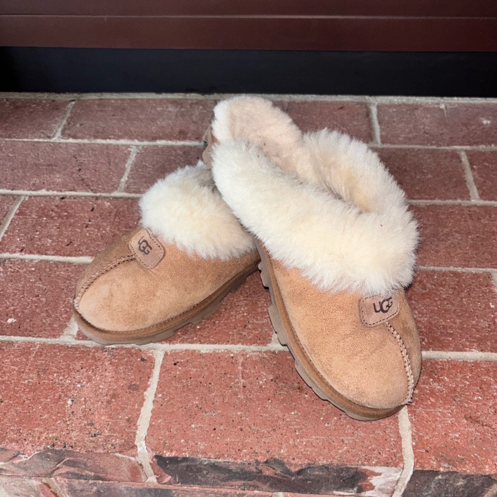 UGG Coquette Women's Tan Sheepskin Slippers